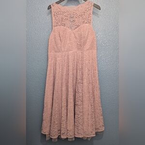 Torrid Blush Pink Lace Dress Size 18